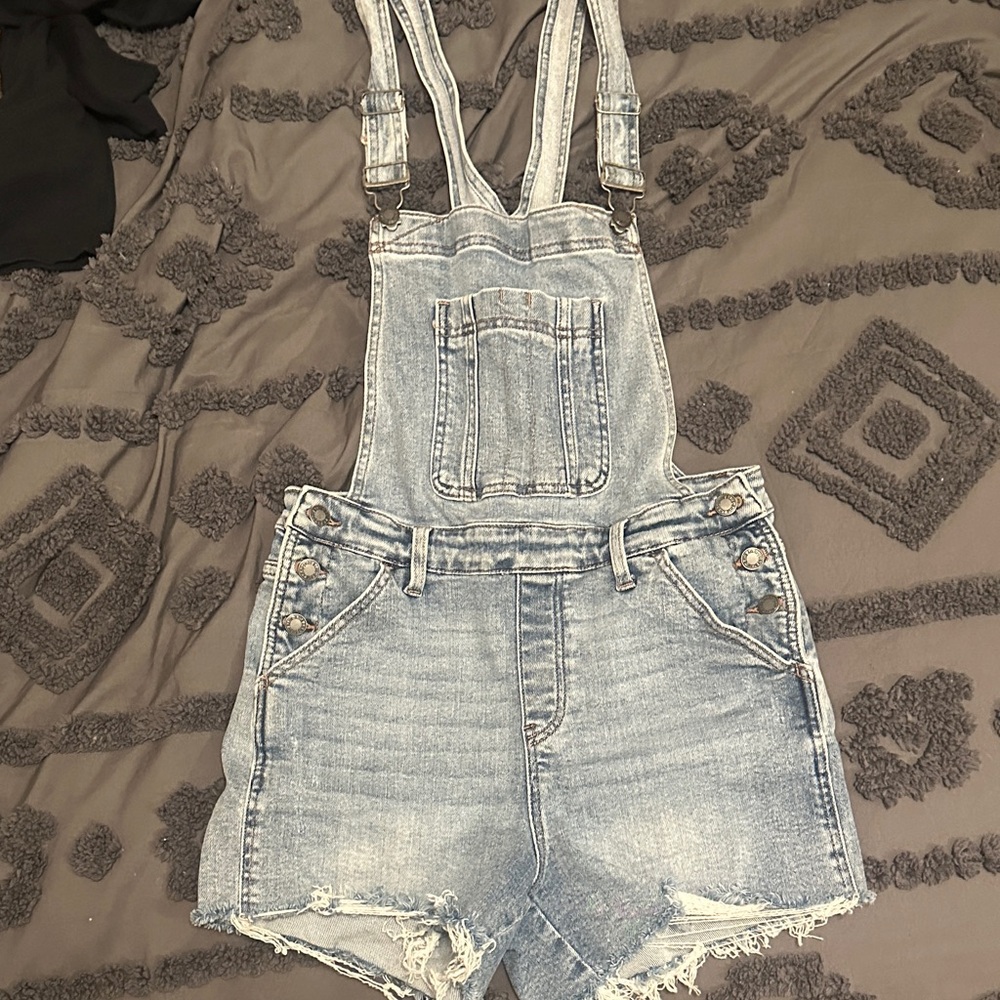 Judy Blue Denim Overall Shorts